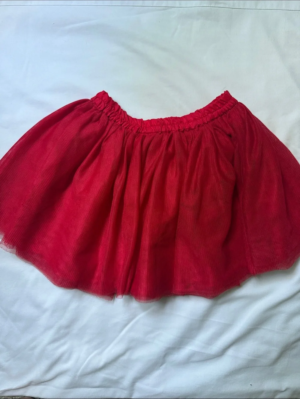 Gymboree Red Layered Tulle Circle Skirt 3t